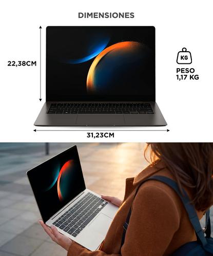 Notebook Samsung Galaxy Book3 Pro i5 RAM 16 GB SSD 512 GB Pantalla AMOLED 14” - 5