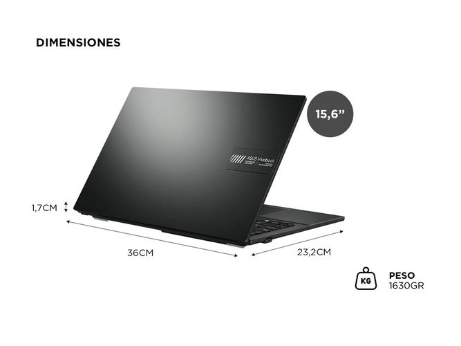 NOTEBOOK ASUS E1504 CORE I3 N305 15 256G8G FREE DOS - 5