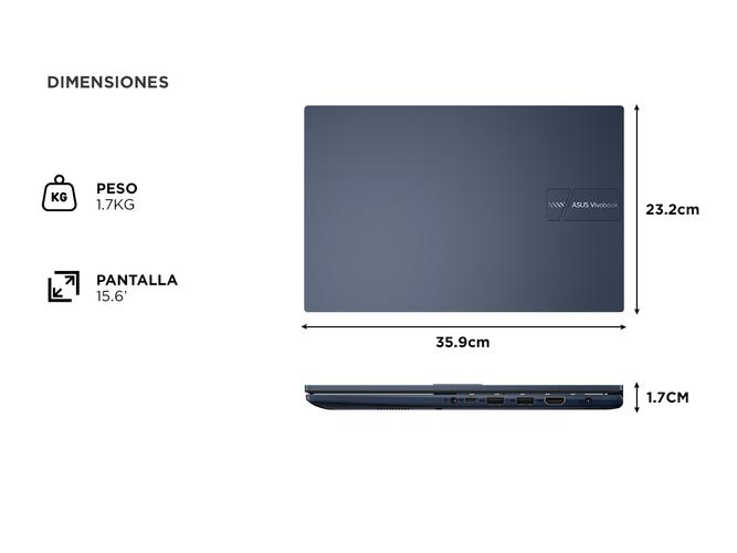 Notebook ASUS X1504 Core I5 15 512G8G Free Dos - 5