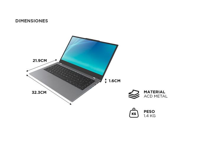 Notebook Wings Nuvobook Pro 141 FHD IPS Core i7 1165G7 16Gb M2 512Gb WIN 11 Space Gray - 4