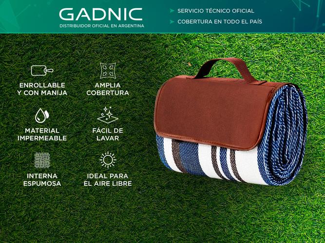 Lona Manta de Playa Picnic Gadnic LONA02 Impermeable Fácil Transporte - 1
