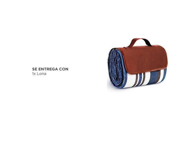 Lona Manta de Playa Picnic Gadnic LONA02 Impermeable Fácil Transporte - 4