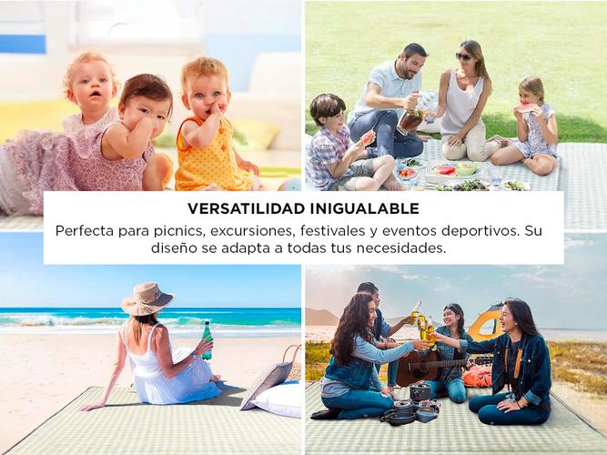 Lona Playera Gadnic Impermeable Manta de Picnic Campo - 2