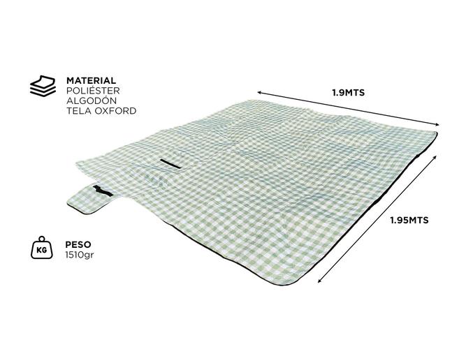 Lona Playera Gadnic Impermeable Manta de Picnic Campo - 4