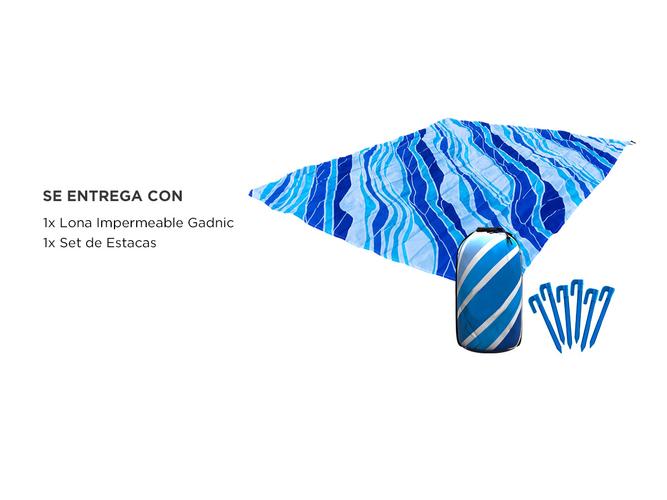 Lona Playera Gadnic Impermeable Con Bolsa y Estacas  - 4