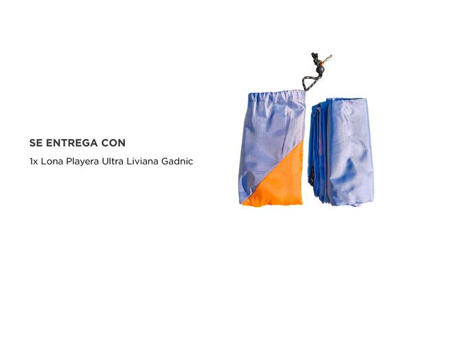 Lona Playera Gadnic Plegable mpermeable Ultra Liviana 140x140 - 4