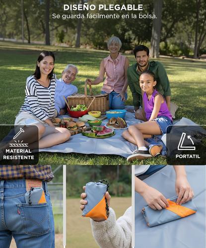 Lona Playera Gadnic Plegable mpermeable Ultra Liviana 140x140 - 3