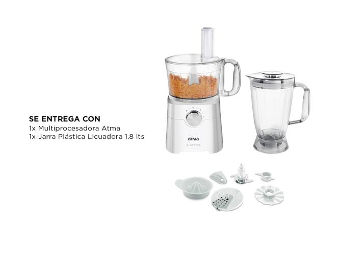 Multiprocesadora + Jarra Plástica Atma1.2L 650W LP8425P - 5