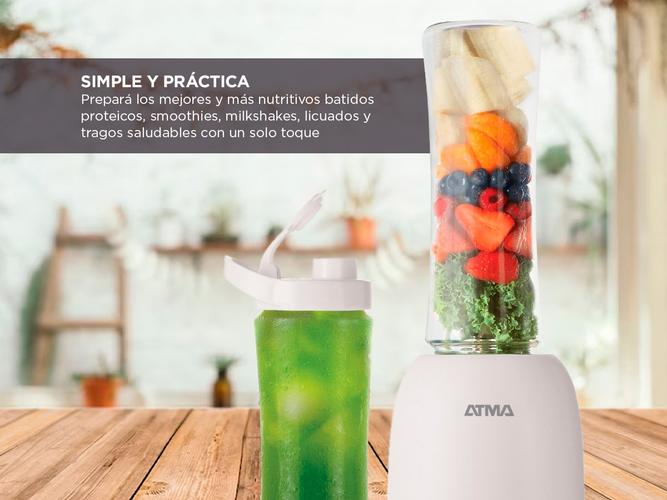 Licuadora Portatil Atma 300w Essential Fit Blanca 600ml  - 2