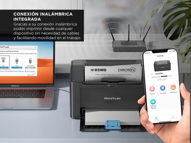 Impresora PANTUM LASER P2200W Monocromática  - 3
