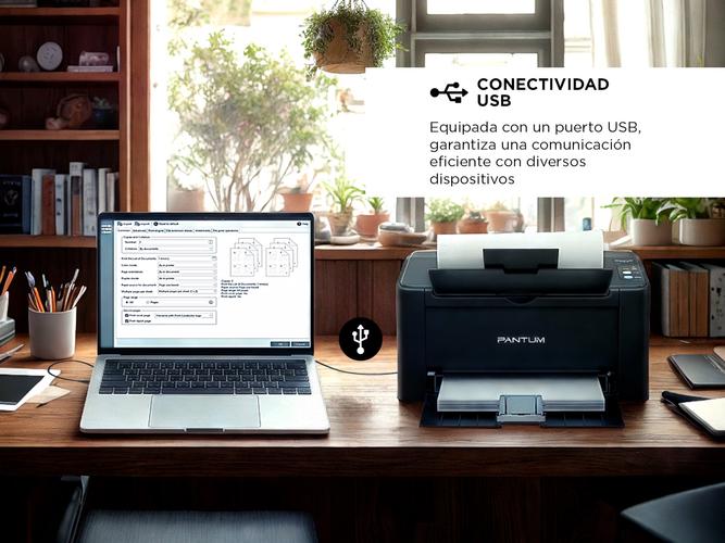 Impresora Láser Pantum P2516 Monocromática Con USB  - 3