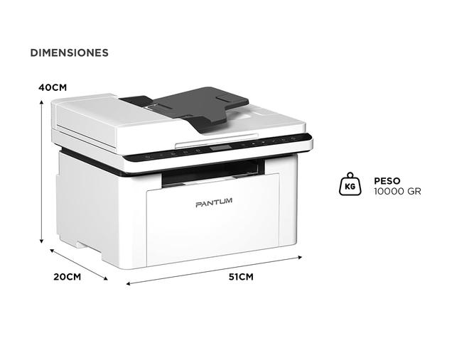 Impresora Pantum BM2300AW Multifunción Monocromática - 5