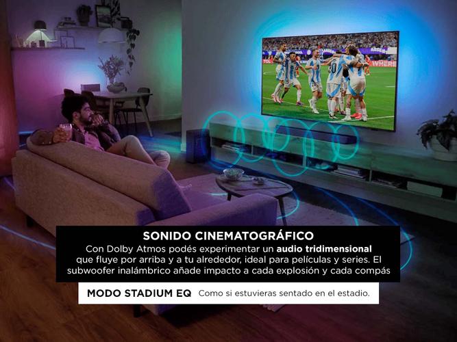 Barra De Sonido Philips TAB8507B10 Con Subwoofer Inalámbrico Bluetooth Home Theater  - 2