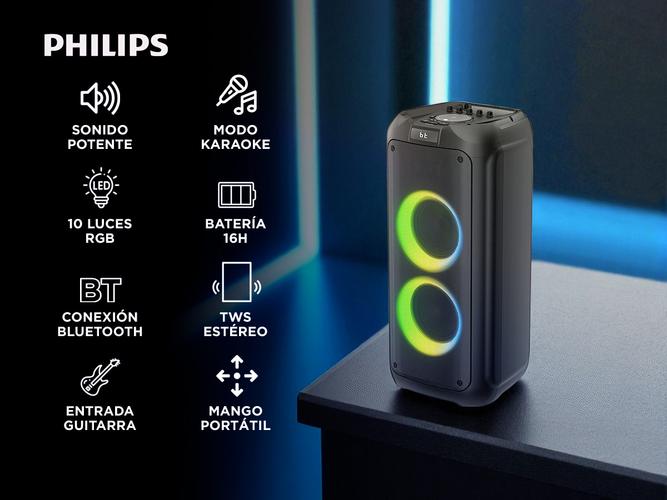 Torre De Sonido Philips TAX450977 Parlante Para Fiestas Bluetooth - 1