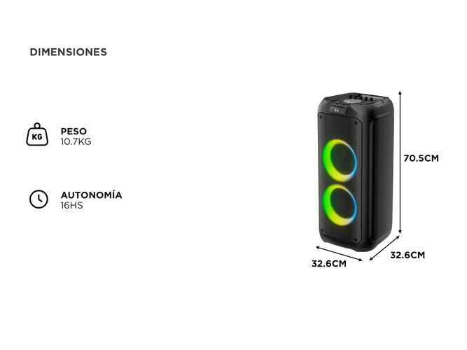 Torre De Sonido Philips TAX450977 Parlante Para Fiestas Bluetooth - 5