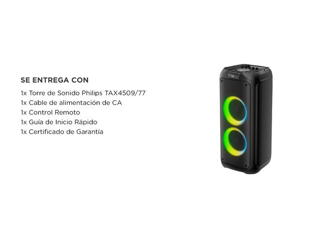 Torre De Sonido Philips TAX450977 Parlante Para Fiestas Bluetooth - 6