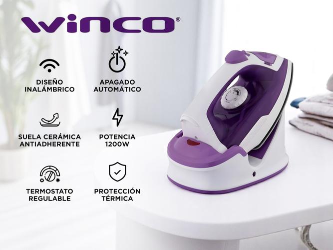 Plancha Inalámbrica a Vapor Winco W1233 Potencia 1200 W - 1