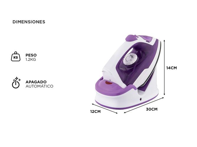 Plancha Inalámbrica a Vapor Winco W1233 Potencia 1200 W - 3