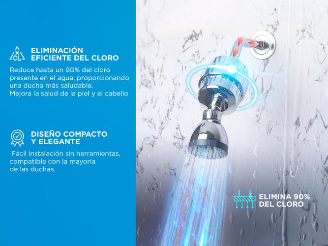 Filtro Purificador De Agua DVIGI Para Ducha Golden Lite  - 2
