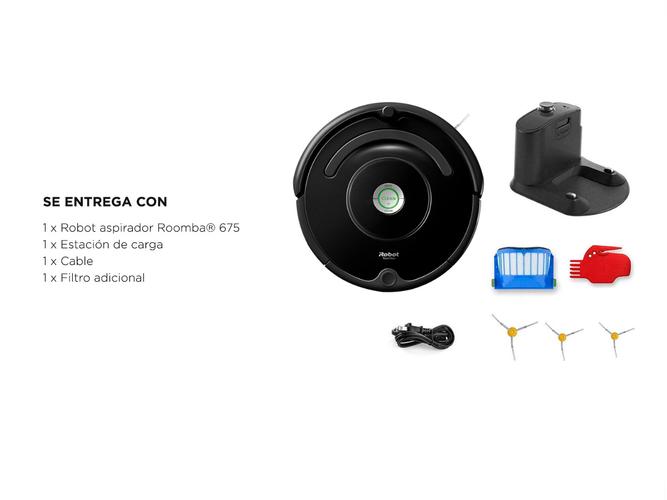 Aspiradora Robot Irobot Roomba 675 WiFi App Anti-Caída - 5