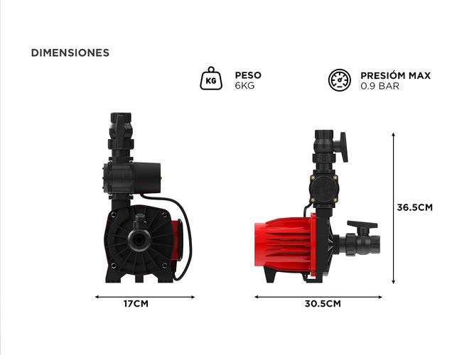 Bomba Presurizadora Rowa Tango 9 Sfl 015hp  - 5