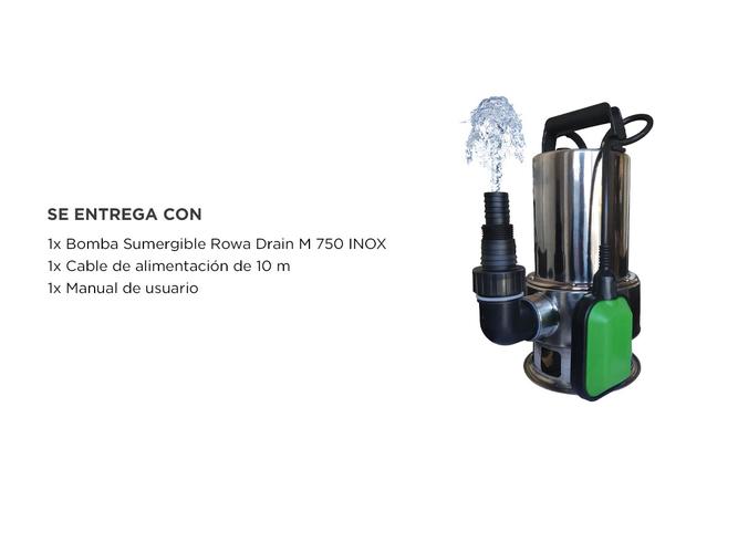 Bomba Sumergible Rowa Drain M 750 INOX Drenaje Agua 1 HP - 5