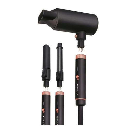 Set Secador Planchita Buclera 3 En 1 Winco W197 Belleza Pelo - 0