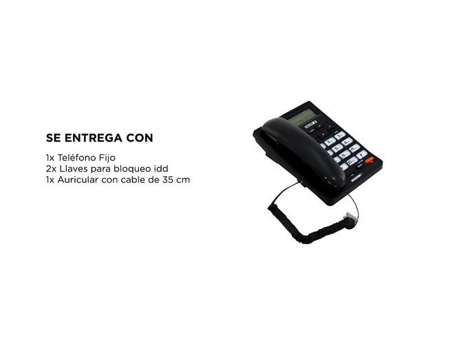 Teléfono Fijo Con Identificador de Llamadas Panatel LCD KXT-3600ID - 4