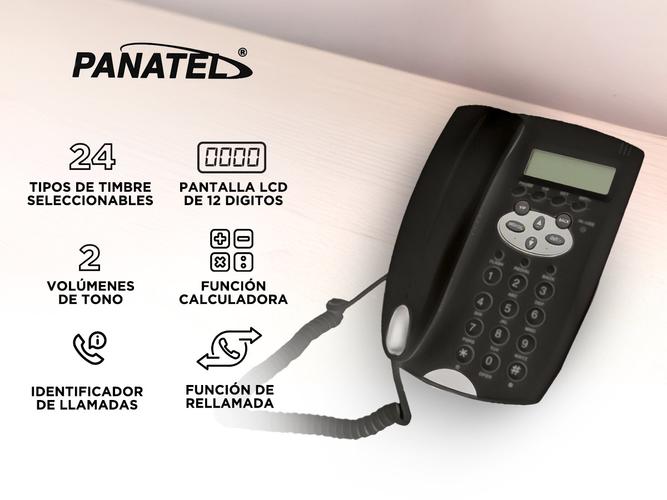 Teléfono Fijo con Identificador de Llamadas Panatel KXT-2000ID - 1