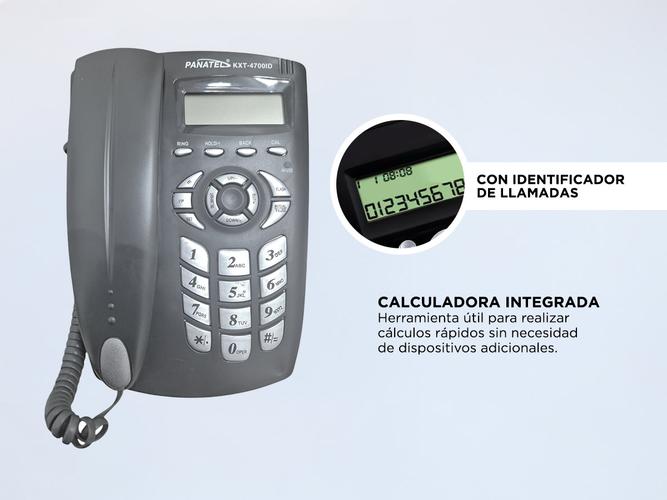 Teléfono Fijo con Identificador de Llamadas Calculadora Panatel KXT-4700ID - 3
