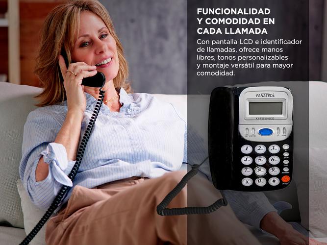 Teléfono Fijo con Identificador de Llamada Altavoz Panatel KX-TSC6080CID - 2