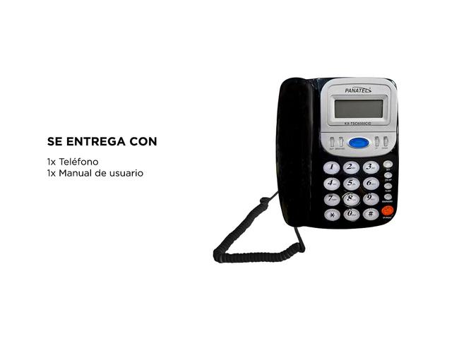 Teléfono Fijo con Identificador de Llamada Altavoz Panatel KX-TSC6080CID - 4