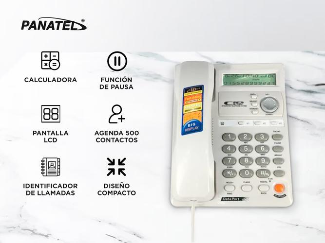 Teléfono Panatel Kx-tsc6007cid Con Identificador de Llamadas Blanco - 1