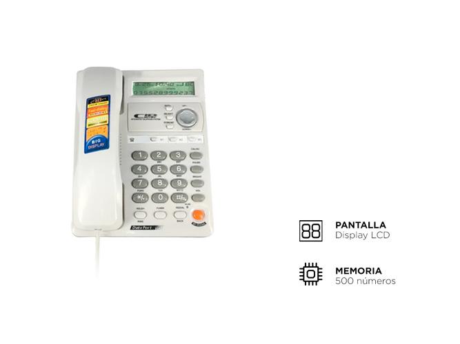 Teléfono Panatel Kx-tsc6007cid Con Identificador de Llamadas Blanco - 3