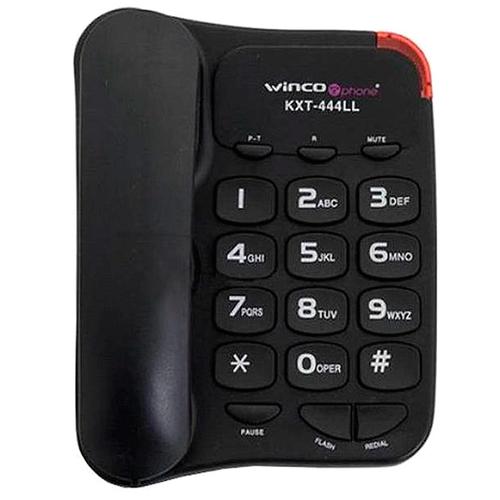 Teléfono Fijo Botones Números Grandes Winco KXT-444LL - 0