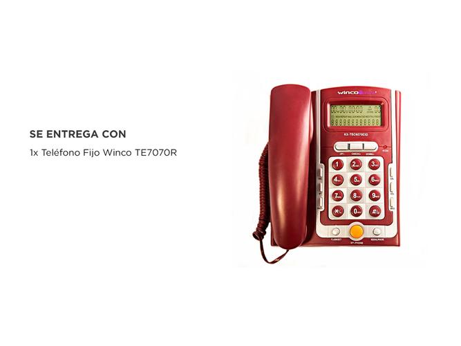 Teléfono Fijo Winco TE7070R De Mesa o Pared Con Función Altavoz - 4