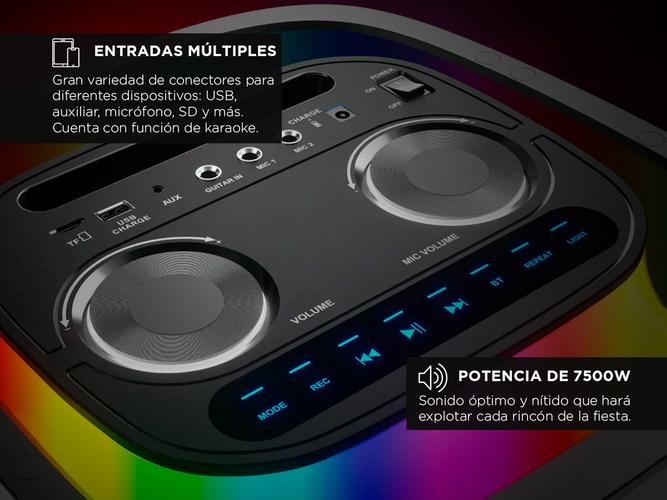 Torre Potenciada de Sonido Philco 94TP8500 7500W Bluetooth - 3