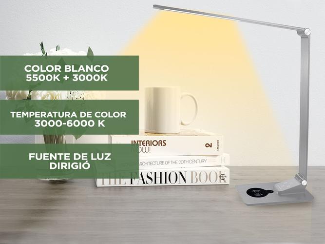 Lampara De Escritorio Led GADNIC LM100 Cargador Inalámbrico  - 3