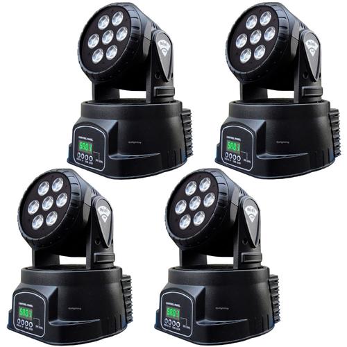 Kit x4 Mini Cabezal Led Móvil - 0