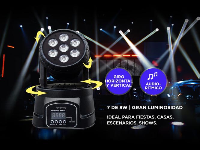 Mini Cabezal Led Móvil - 2