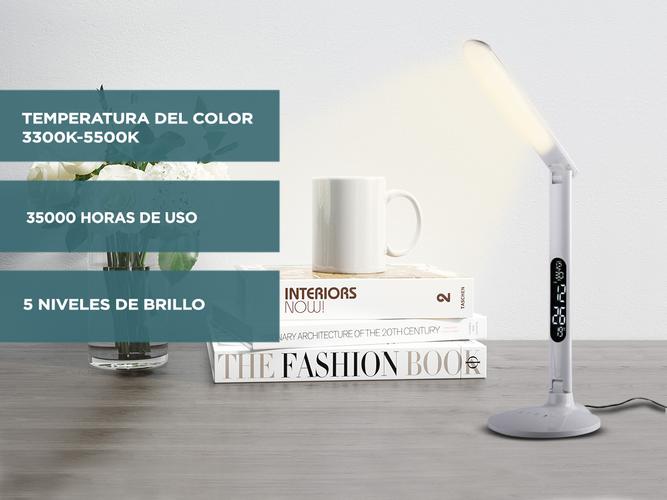 Lámpara de Escritorio Led Gadnic LMM14 Pantalla Led Brillo y Temperatura Regulable Outlet - 2