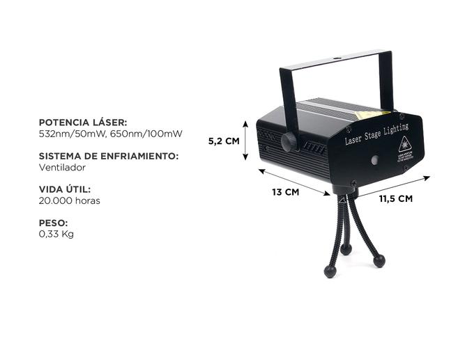Proyector Luz Láser Gadnic L41C Audioritmica Efecto Estroboscópico - 3