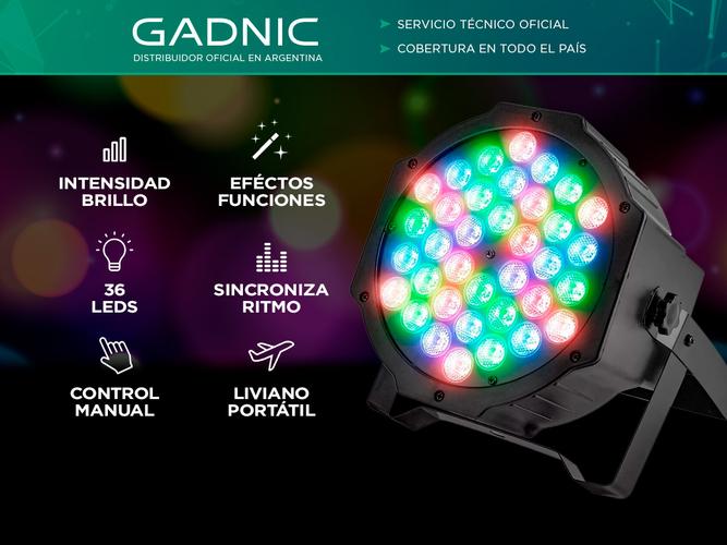 Tacho Luz Led Gadnic Reflector RGB Audioritmico - 1