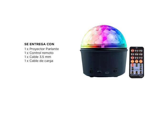 Proyector Parlante Gadnic L43TG Bluetooth Luz Led Rgb  - 4