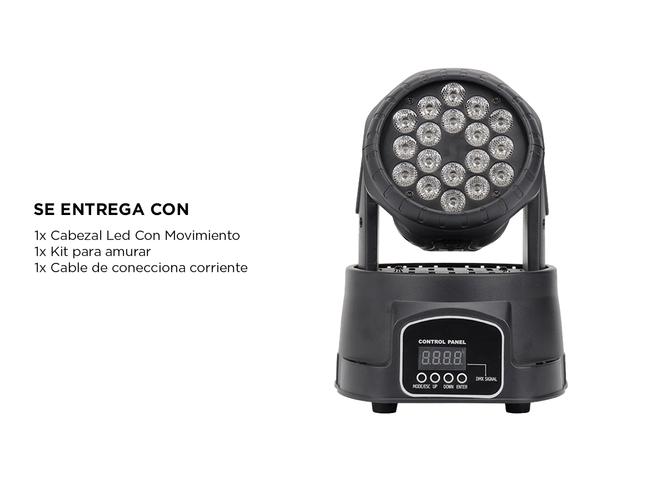 Cabezal Movil Gadnic 12 Canales LED RGBW  360° 60W - 6