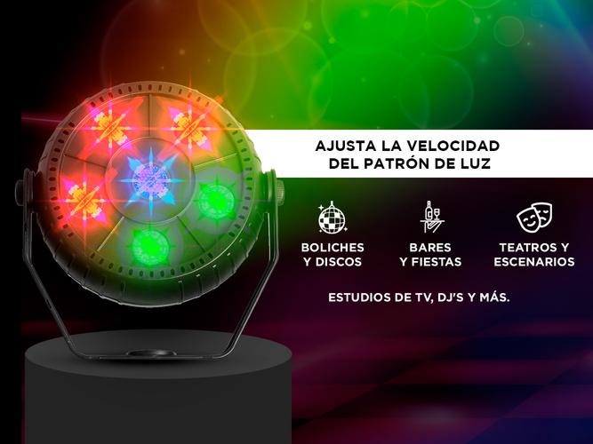 Tacho Par Led 3 En 1 Gadnic 6 X 1.5W RGB  - 2
