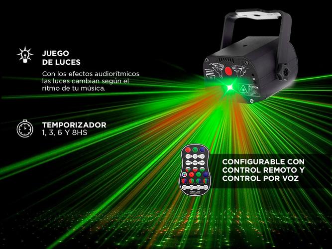 Reflector Laser Gadnic Multi Modo Con Control Remoto - 3