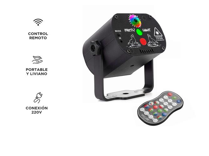 Reflector Laser Gadnic Multi Modo Con Control Remoto - 4