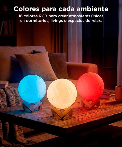 Lámpara Gadnic Luna 13cm 16 Colores RGB + Blanco Luz Cálida y Fría - 2
