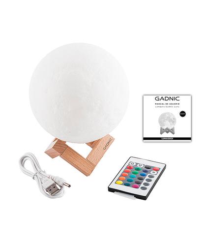 Lámpara Gadnic Luna 13cm 16 Colores RGB + Blanco Luz Cálida y Fría - 6